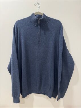 Eddie Bauer Navy Blue Half-Zip Sweater